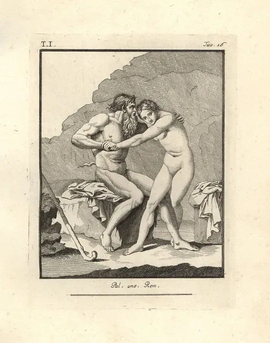 Framed Print : An old faun with bushy beard struggles with an Hermaphrodite Framed Print : An old faun with bushy beard struggles with an Hermaphrodite