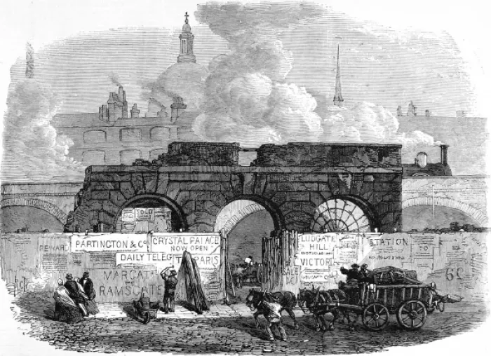 Framed Print : The Last Part of Old Fleet Prison, London, 1868 Framed Print : The Last Part of Old Fleet Prison, London, 1868