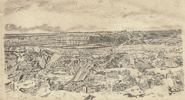 The Old German Front Line, Arras, by WHD Arthur, WW1
