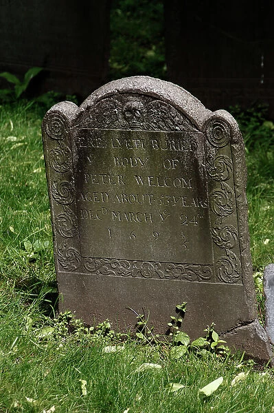 Old Granary Burying Ground Cemetery. Tomb. Boston