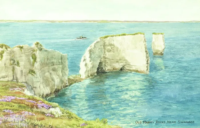 Framed Print : Old Harry Rocks, Swanage, Dorset Framed Print : Old Harry Rocks, Swanage, Dorset