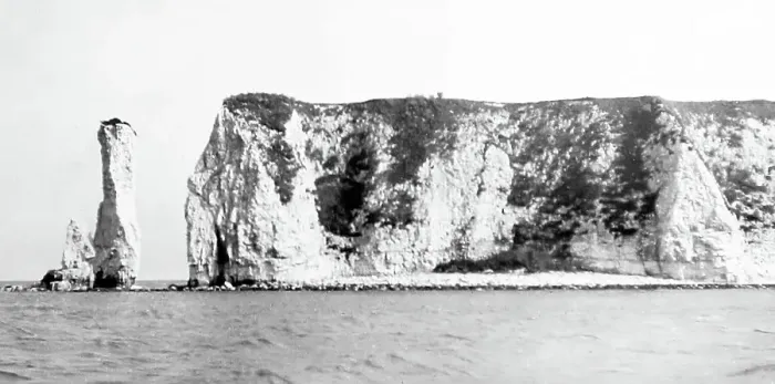 Framed Print : Old Harry, Swanage, early 1900s Framed Print : Old Harry, Swanage, early 1900s