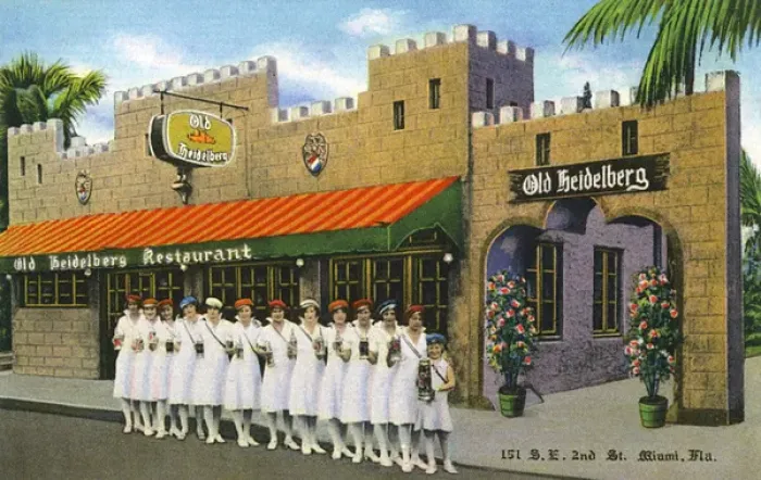 Framed Print : Old Heidelberg Restaurant, Miami, Florida, USA Framed Print : Old Heidelberg Restaurant, Miami, Florida, USA