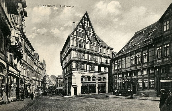 Old Houses on the Hoher Weg, Hildesheim, Hanover, Germany