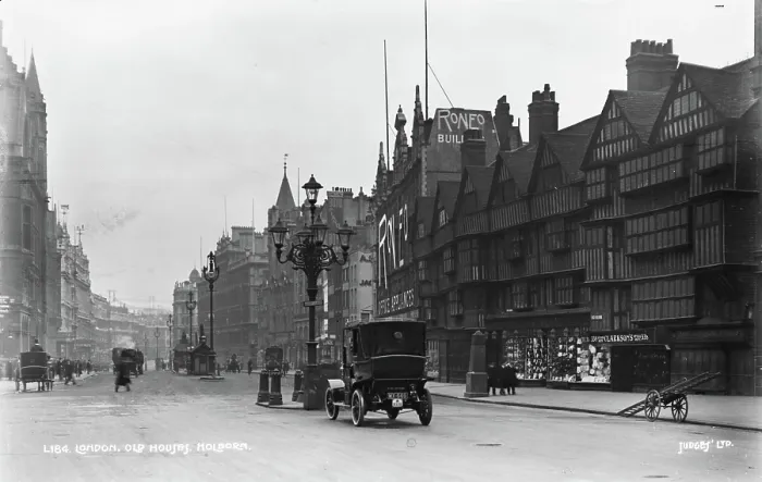 Framed Print : Old Houses in Holborn, London Framed Print : Old Houses in Holborn, London