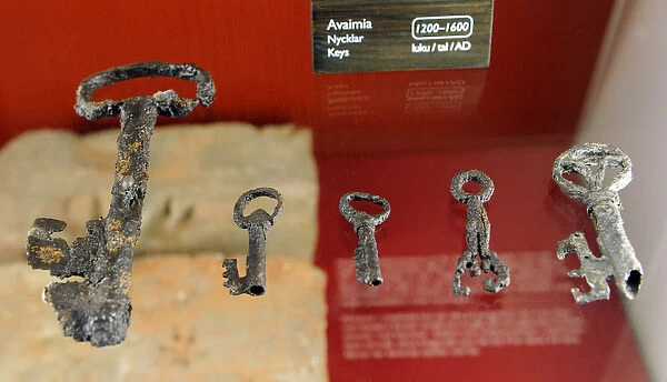 Old keys. 1200-1600. Aboa Vetus & Ars Nova. Turku. Finland