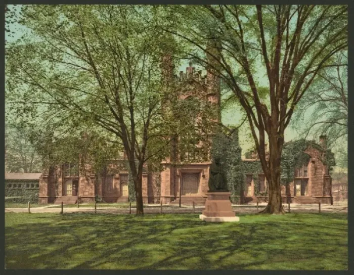 Framed Print : The Old library, Yale College Framed Print : The Old library, Yale College
