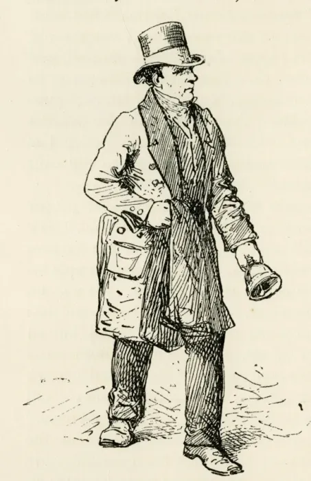 Framed Print : Old London Characters - Postman