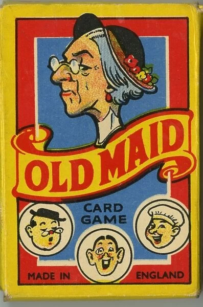 Old Maid card game - box design