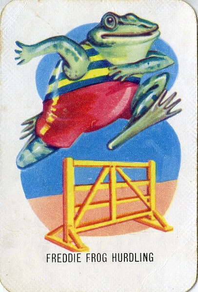 Old Maid card game - Freddie Frog Hurdling