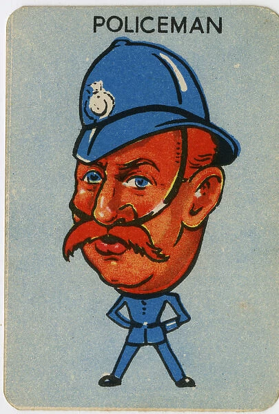 Old Maid card - Policeman