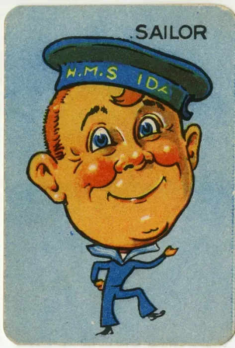 Framed Print : Old Maid card - Sailor Framed Print : Old Maid card - Sailor