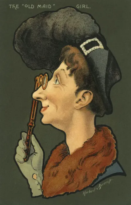Framed Print : Old maid, humour Framed Print : Old maid, humour