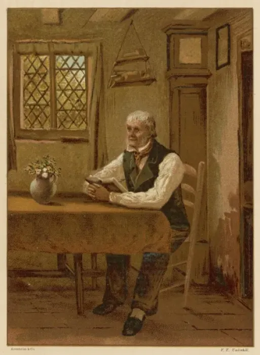 Framed Print : Old Man Reads Bible Framed Print : Old Man Reads Bible