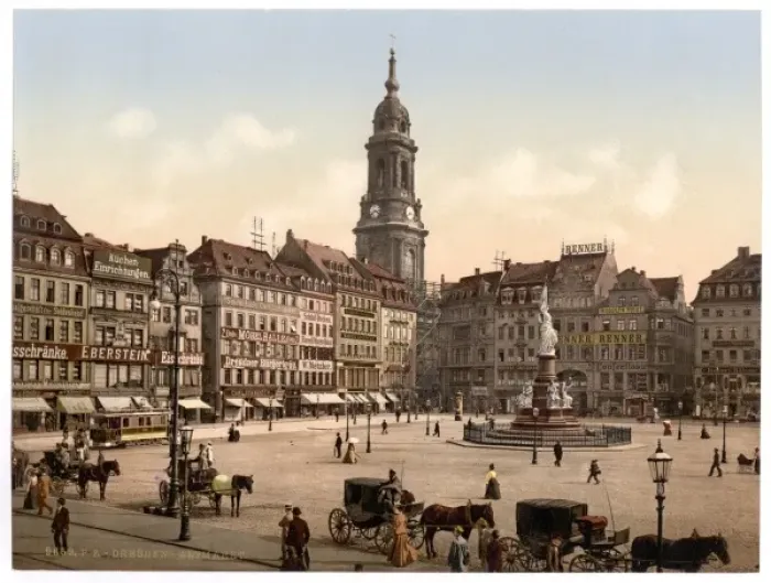 Framed Print : Old Market, Altstadt, Dresden, Saxony, Germany Framed Print : Old Market, Altstadt, Dresden, Saxony, Germany
