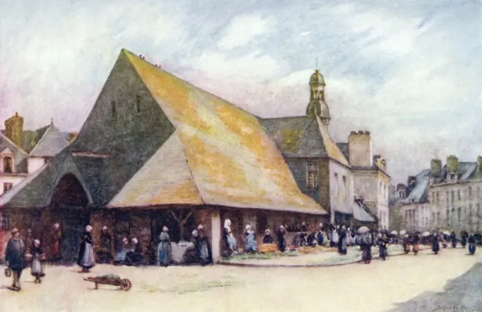 Framed Print : Old Market Hall / Auray Framed Print : Old Market Hall / Auray