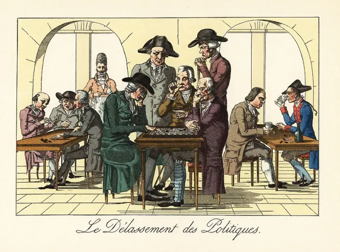 Framed Print : Old men playing checkers in Cafe de la Regence, 1800s Framed Print : Old men playing checkers in Cafe de la Regence, 1800s