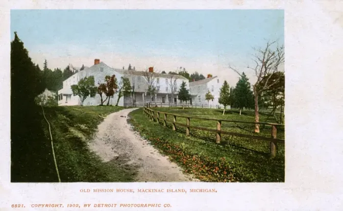 Framed Print : The Old Mission House, Mackinac Island, Michigan Framed Print : The Old Mission House, Mackinac Island, Michigan