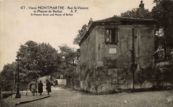 Old Montmartre, Paris - Rue St. Vincent and Berliozs House