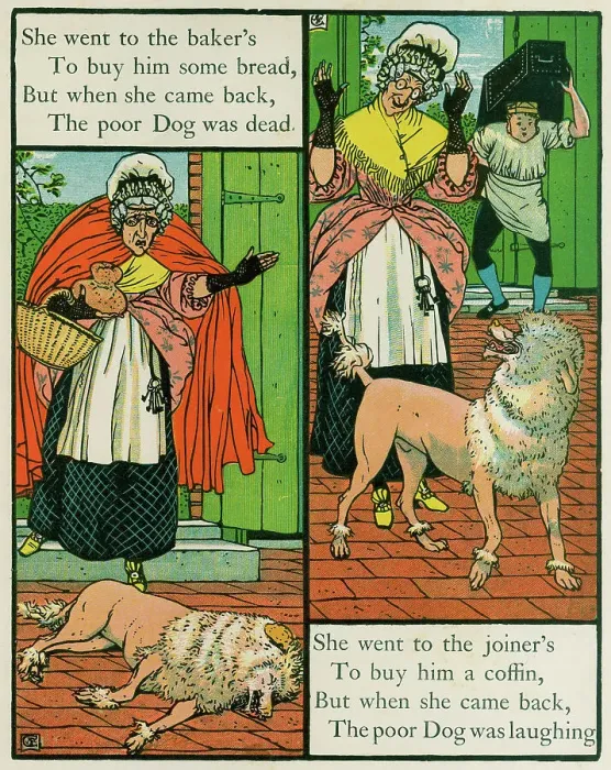 Framed Print : OLD MOTHER HUBBARD Framed Print : OLD MOTHER HUBBARD