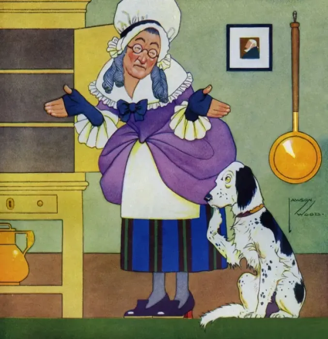 Framed Print : Old Mother Hubbard Framed Print : Old Mother Hubbard