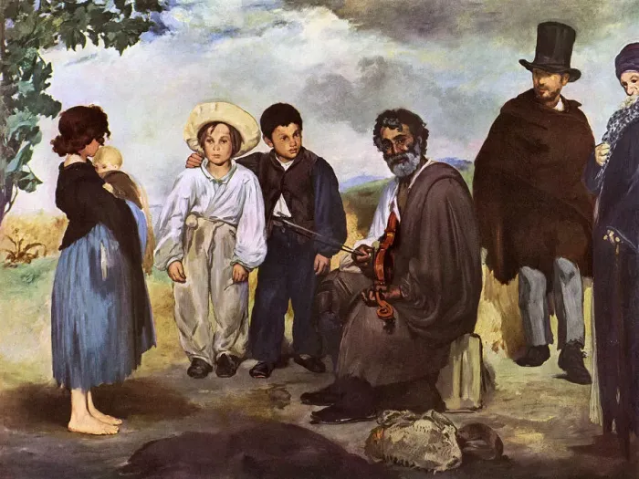 Framed Print : The Old Musician by Edouard Manet Framed Print : The Old Musician by Edouard Manet