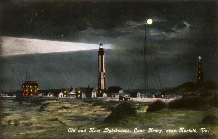 Framed Print : Old and New Lighthouses, Cape Henry, Virginia, USA Framed Print : Old and New Lighthouses, Cape Henry, Virginia, USA