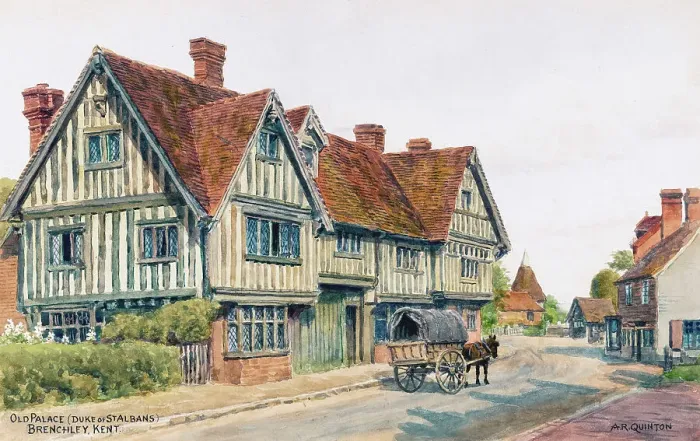 Framed Print : Old Palace, Duke of St Albans, Brenchley, Kent Framed Print : Old Palace, Duke of St Albans, Brenchley, Kent