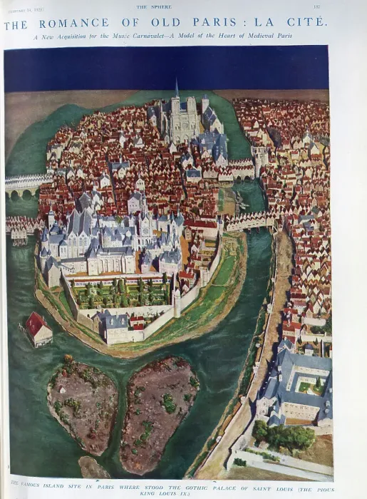 Framed Print : Old Paris, Cite, model Framed Print : Old Paris, Cite, model