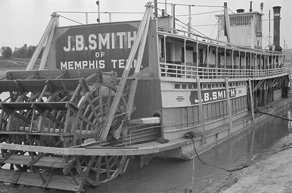 Old river boat docked at Memphis, Tennessee