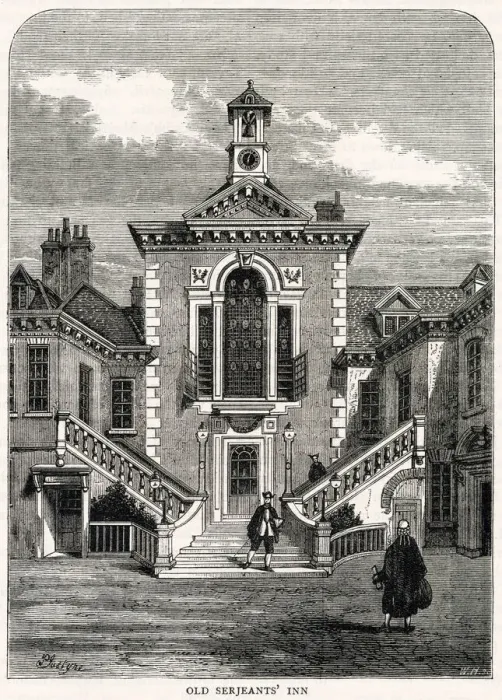 Framed Print : Old Serjeants Inn, off Chancery Lane, London. Formerly the Inn of Court of Framed Print : Old Serjeants Inn, off Chancery Lane, London. Formerly the Inn of Court of