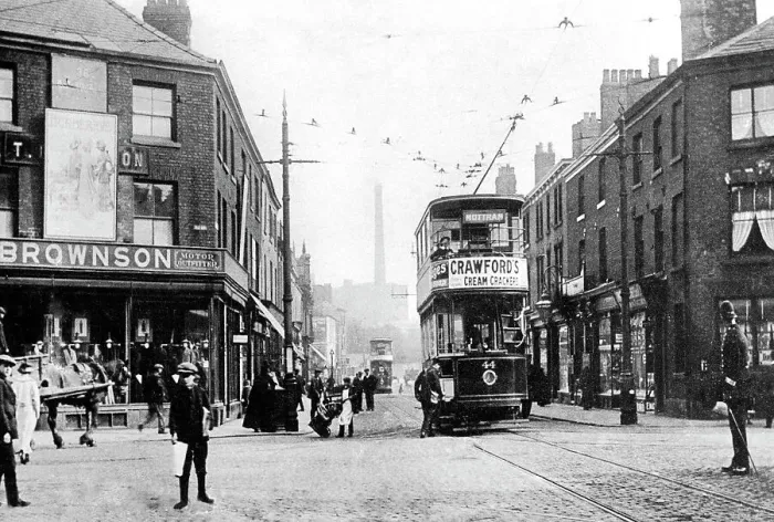 Framed Print : Old Square, Ashton under Lyne, early 1900s Framed Print : Old Square, Ashton under Lyne, early 1900s