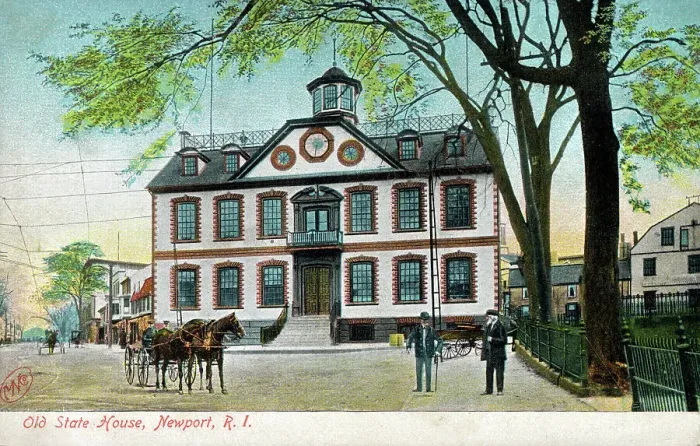 Framed Print : The Old State House, Newport, Rhode Island, USA Framed Print : The Old State House, Newport, Rhode Island, USA