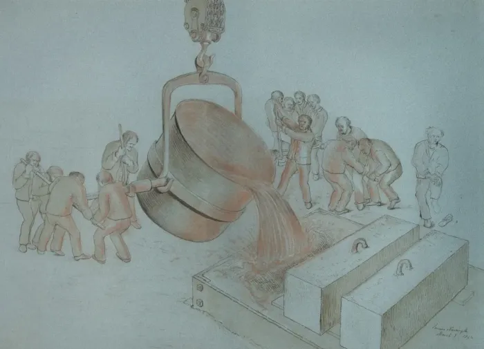 Framed Print : Old style ladle for pouring molten metal Framed Print : Old style ladle for pouring molten metal