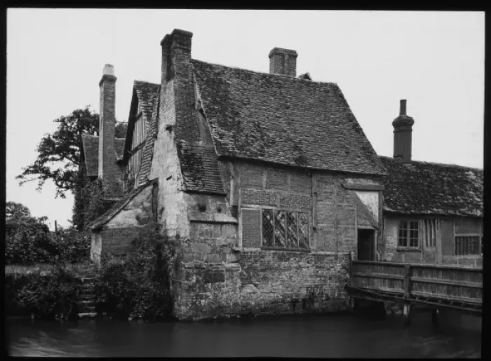 Framed Print : Old timbered house by a river Framed Print : Old timbered house by a river
