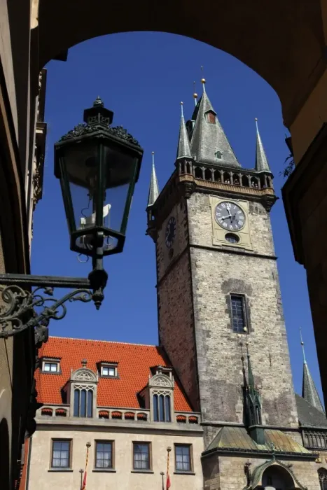 Framed Print : Old Town City Hall Tower in Prague, Czech Republic Framed Print : Old Town City Hall Tower in Prague, Czech Republic