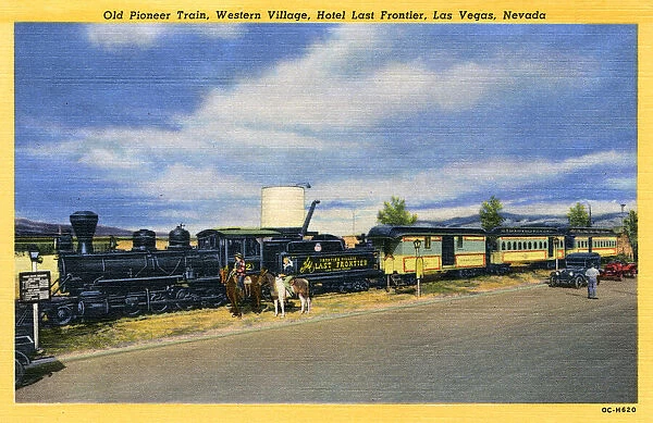 Old train, Hotel Last Frontier, Las Vegas, Nevada, USA