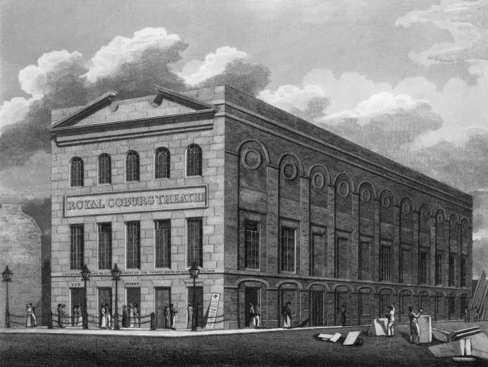 Framed Print : OLD VIC THEATRE 1819 Framed Print : OLD VIC THEATRE 1819