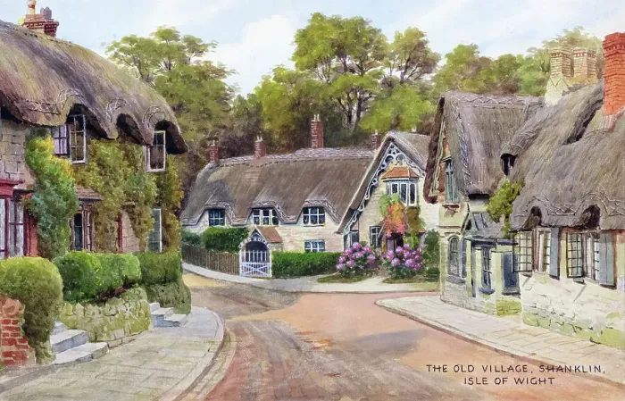 Framed Print : Old village at Shanklin, Isle of Wight Framed Print : Old village at Shanklin, Isle of Wight