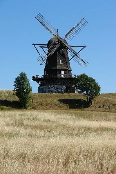 Old windmill at Molle, Skane, Sweden