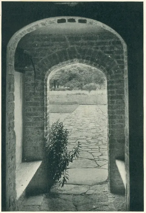 Framed Print : Old World Manor Porch Framed Print : Old World Manor Porch
