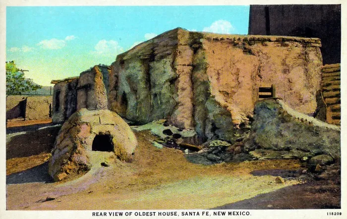 Framed Print : The Oldest House (Rear view), Santa Fe, New Mexico, USA Framed Print : The Oldest House (Rear view), Santa Fe, New Mexico, USA