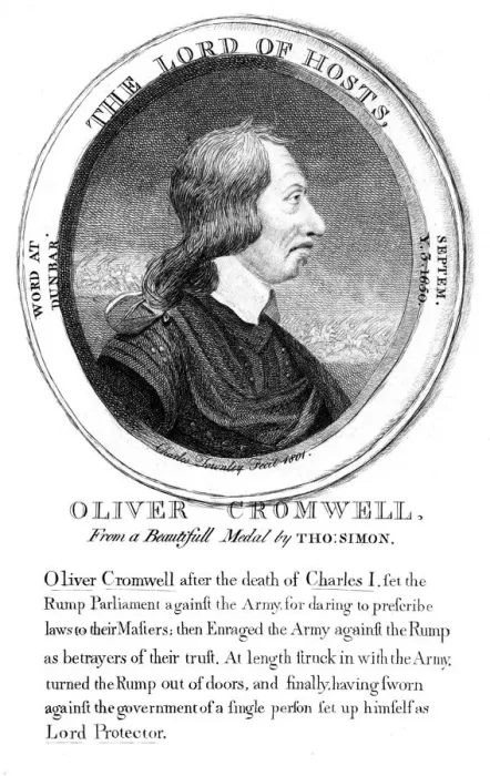 Framed Print : Oliver Cromwell (Profile Framed Print : Oliver Cromwell (Profile
