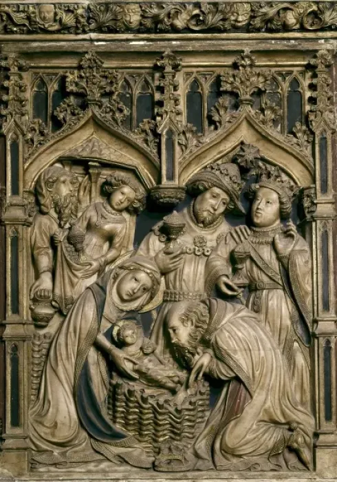Framed Print : OLLER, Pere (15th century). Altarpiece of Saint