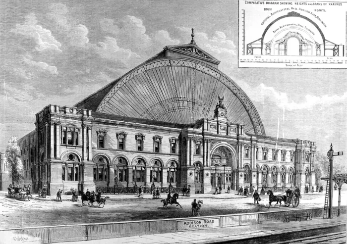 Framed Print : Olympia Hall, Kensington, London, 1886 Framed Print : Olympia Hall, Kensington, London, 1886