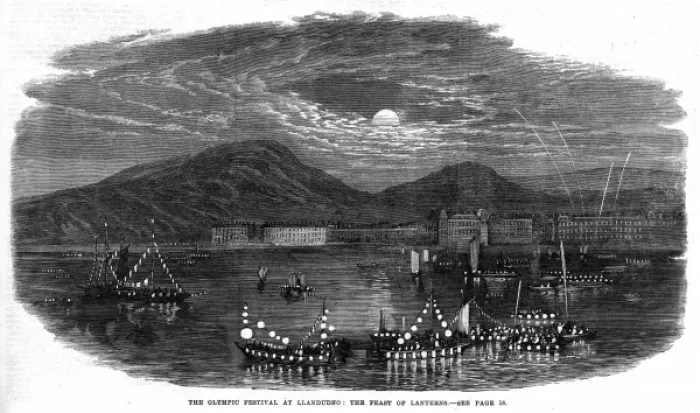 Framed Print : Olympic festival at Llandudno