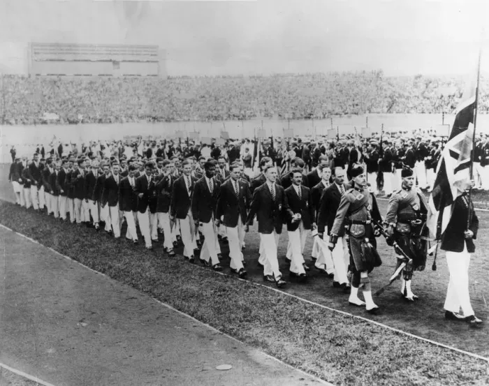Framed Print : OLYMPIC PARADE 1928 Framed Print : OLYMPIC PARADE 1928