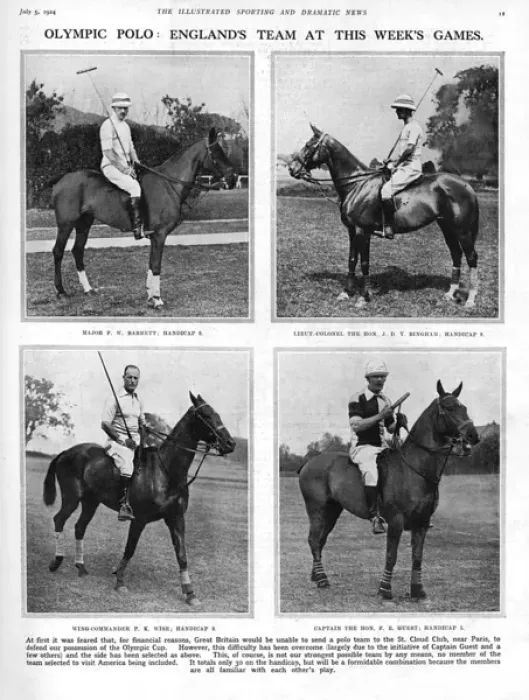 Framed Print : Olympic Polo Team, 1924 Framed Print : Olympic Polo Team, 1924