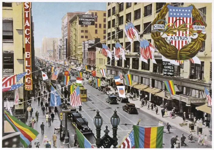 Framed Print : OLYMPICS / 1932 / MAIN STR Framed Print : OLYMPICS / 1932 / MAIN STR