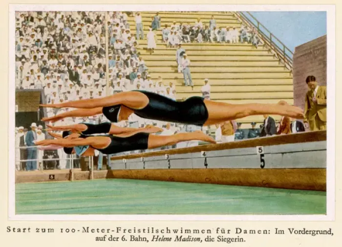 Framed Print : Olympics / 1932 / Swimming Framed Print : Olympics / 1932 / Swimming